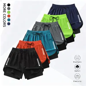 Women’s casual athletic shorts for fitness, running, yoga, and Pilates; double-layer shorts with lining, back waistband towel pocket.#SummerVibes