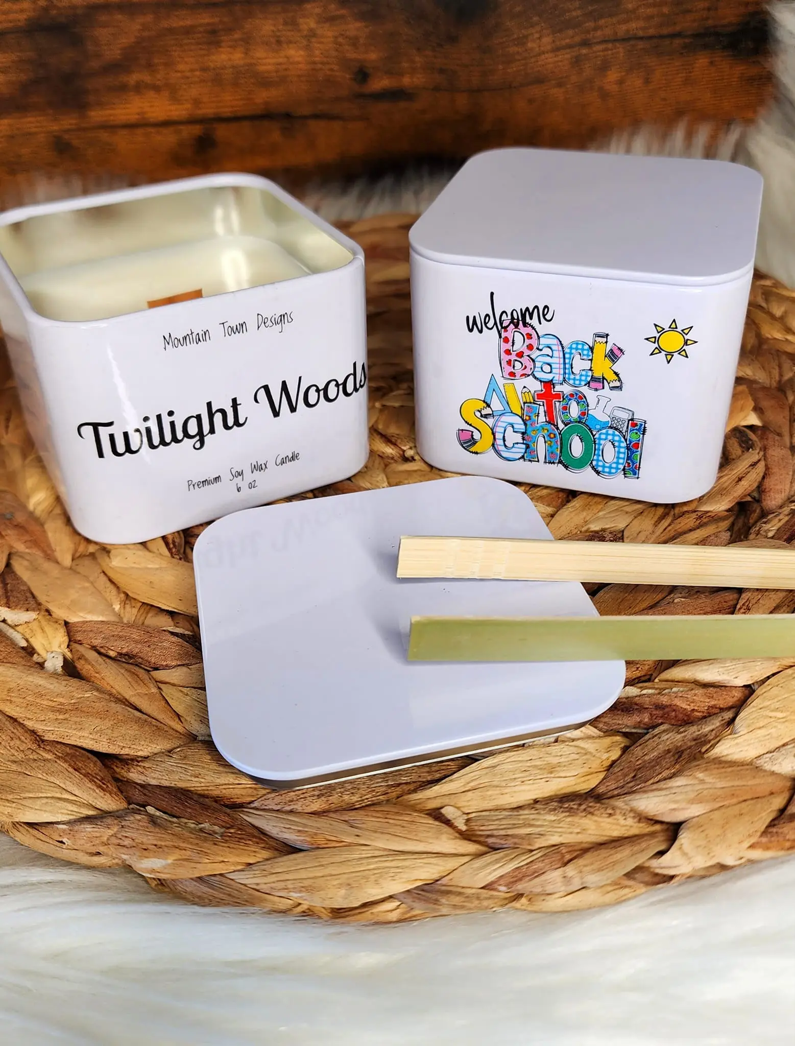 Welcome Back Teacher Premium Soy Wax Candle -Twilight Woods