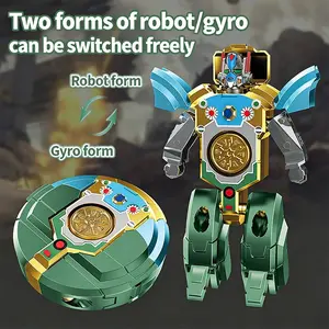 1 PC Transformable Robot Creative Finger Toy, Stress Relief Fidget Spinner, Kids' Ornament, Boy's Toy, Innovative Handheld Game