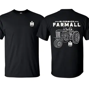 CASE IH Farmall Vintage Line T-Shirt Farm Wear Cotton Short Sleeve T-Shirt Tractor Graphic Made in USA