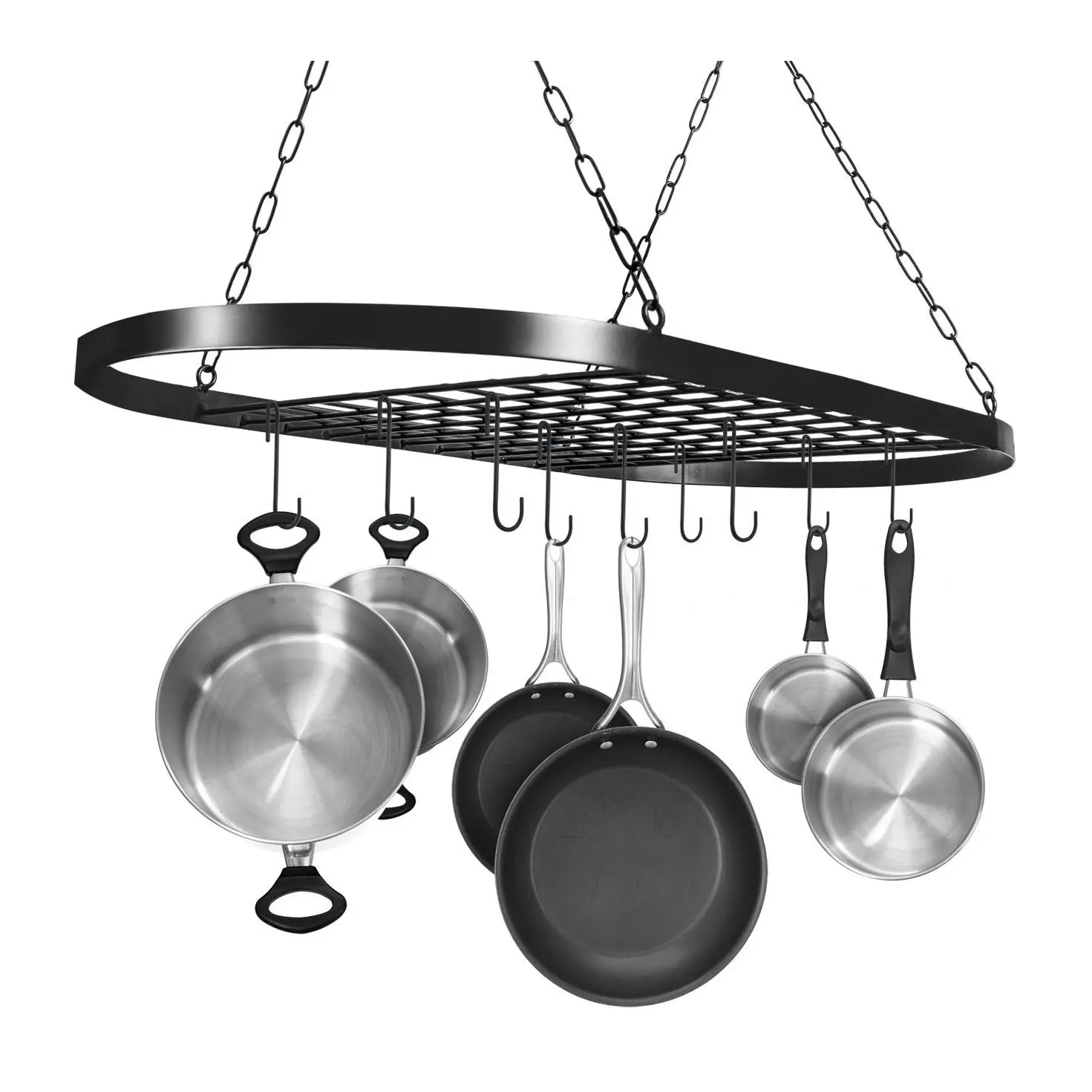 Sorbus Ceiling Mounted Pot Rack with Hooks Sorbus Ceiling Mounted Pot Rack with Hooks