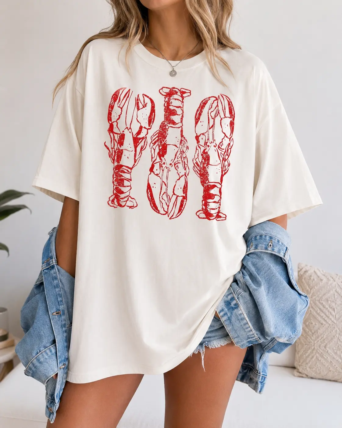 Comfort Colors Lobster Shirt, Seafood T-Shirt, Retro Summer Tee, Coastal Aesthetic, Vintage Inspired, Lobsters T Shirt, Lobster T-Shirt, Girl Summer Shirt, Gift for Summer