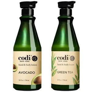 Codi Korean Avocado & Green Tea Daily Moisturizing Hand & Body Lotion (750ml) - Gentle, Non-Greasy Smooth Hydrating Beauty Moisturizer with Nourishing Formula for Long-Lasting Benefits