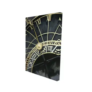 360 stand 24x36" Rectangular Celestial Stars Large Wall Clock - Gold Home Decor, Bedroom Decor, Ideal Gift for Home Supplies Enthusiasts