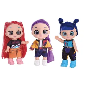 Kpop Anime Action Dolls, Rumi Mira Zoey Idol Group Toys, 5D Shiny Eyes, with Music/without Music, Jointed, Fan Collection Gift Handmade Grape Crystal Mochi Set Cute Toothed Plush Stress Relief Glutinous Rice Cake Vibrant Tool Ball Joints and Hand