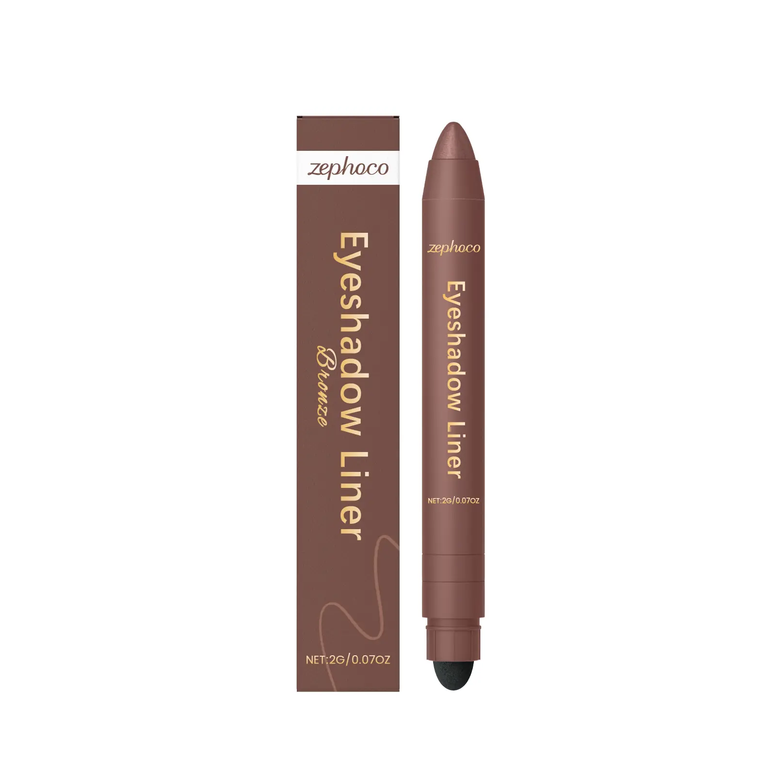 Dual-Tip Eyeliner Pencil with Built-in Smudger - Long-Lasting, Blendable Mineral Oil Formula for a Silky Smooth, Precise Line, Mineral Oil Wax, Cosmetic
