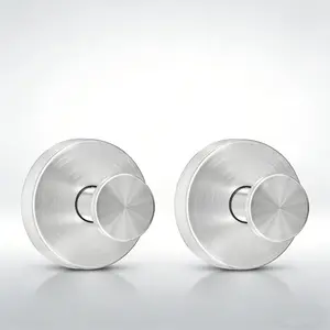 2 Pack Suction Cup Hooks, No Drill Wall Mounted Towel Hooks, Rustproof Heavy Duty Vacuum Suction Hooks for Bathroom, Kitchen, Shower, RV