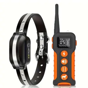 Dog Training Collar with Remote, 3300ft Range, 3 Modes: Beep, Shock, Vibration, Rechargeable, Waterproof, Adjustable Nylon Strap, for Dogs 5-120lbs
