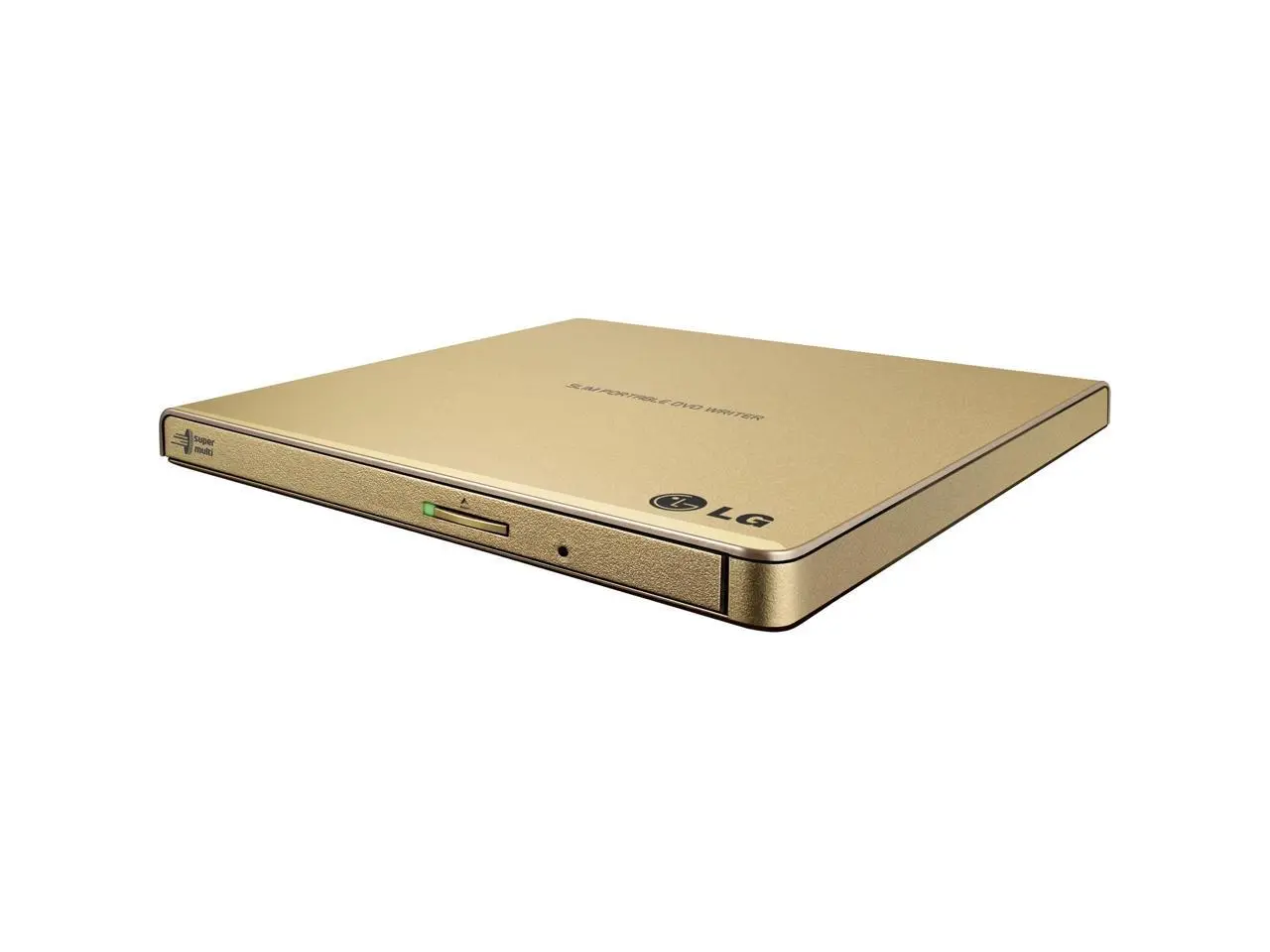 LG External CD / DVD Rewriter With M-Disc Mac & Surface Support (Gold) - Model GP65NG60 LG External CD / DVD Rewriter With M-Disc Mac & Surface Support (Gold) - Model GP65NG60
