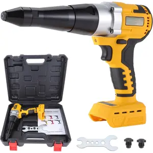 Cordless Rivet  Tool for  20V Max (No ), Brushless Electric Automatic Rivet ,Brushless  for Rivets 1/8'', 5/32'', 3/16", for Metal, Plastic and Leather