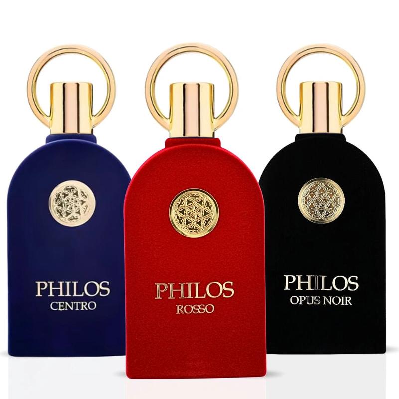 Philos Centro, Philos Opus Noir & Philos Noir Eau de Parfum Sprays 100ml (3.4 oz) by Maison Alhambra | Three Distinct Scents, One Luxurious Collection (Bundle)