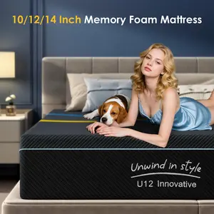 3-Layer Foam Mattress Bamboo Charcoal Memory Foam + Green Tea Support Cozy & Fresh Sleep