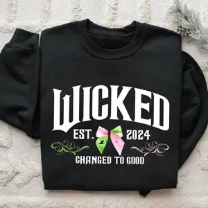 Wicked Coquette Shirt, Witch Pink And Green Shirt, Changed For Good Sweatshirt, Wicked Defy Gravity Shirt, Wizard of Oz Movie Fan Gift Tee IM