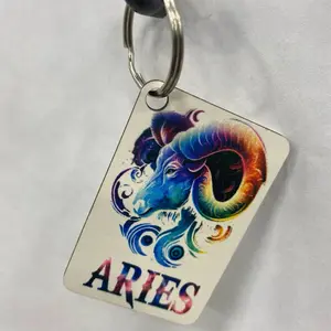 Zodiac sign key chains