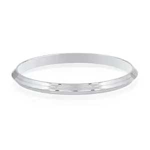 Heavy Solid 999 Pure Silver Bangle Bracelet | Handmade Punjabi Sikh Kara Kada | V Shape Kada for Men & Women | Real Sterling Silver Gift