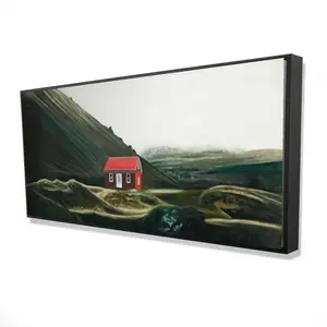 Begin Home Decor 2081-2448-LA185 24 x 48 in. Isolated Shack - Framed Canvas Landscape for Home Decor