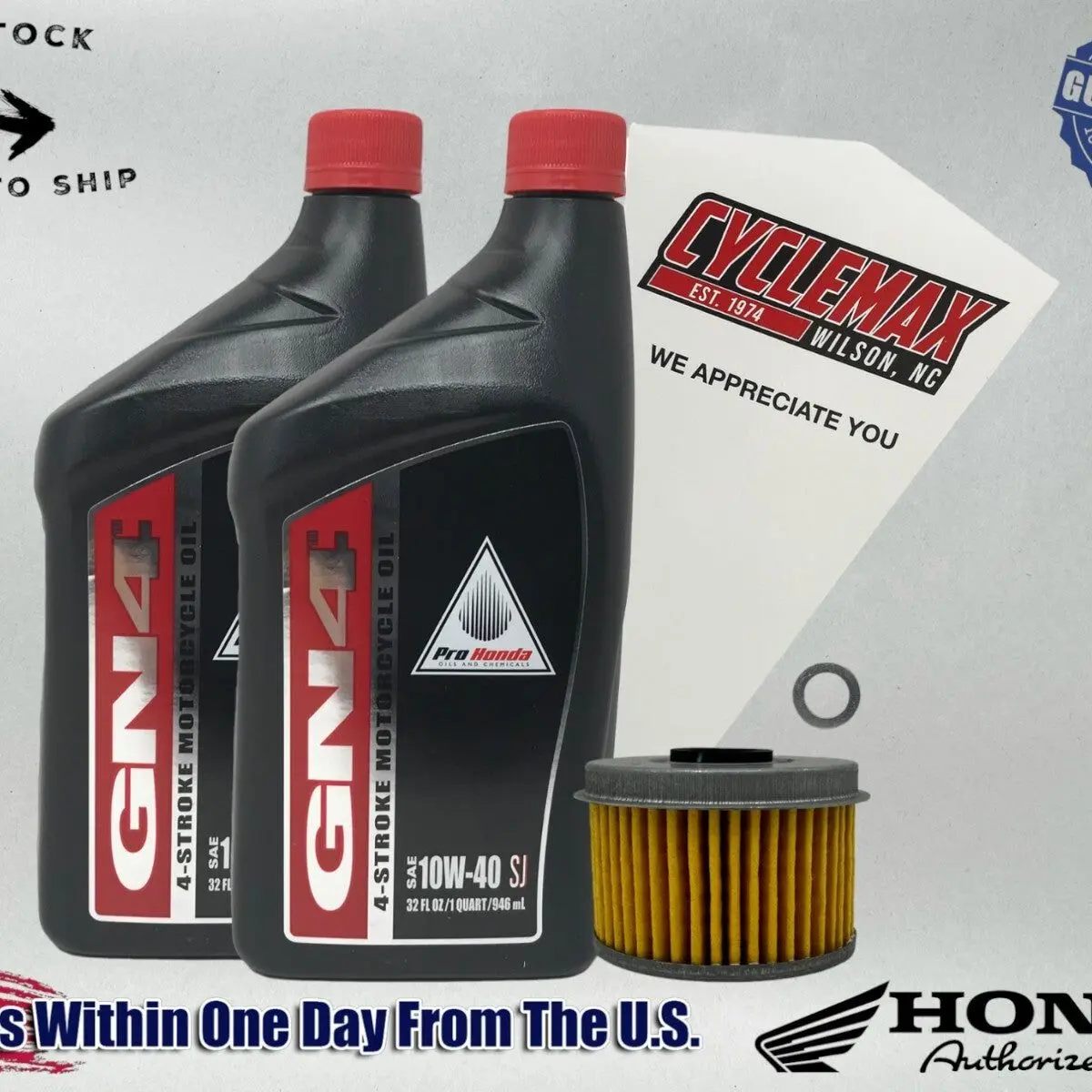 Honda GN4 Standard 10W-40 Oil Change Kit for 2017-2021 REBEL 300