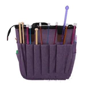Woven supplies storage bag