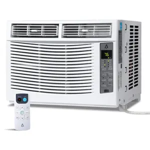 Garvee 6000 BTU Smart Window Air Conditioner with WiFi & App Control, Remote, Timer, Easy Installation, Energy Star Certified, Sleep Mode, Self Evaporation, Auto Restart, 3 Speeds, Ideal for Bedrooms & Living Rooms up to 350 Sq.Ft.