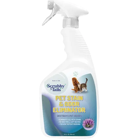 Pet Stain & Odor Eliminator - 32 Oz, Effective Cleaning Solution for Pets Mess, Ideal for Household Use on All Surfaces