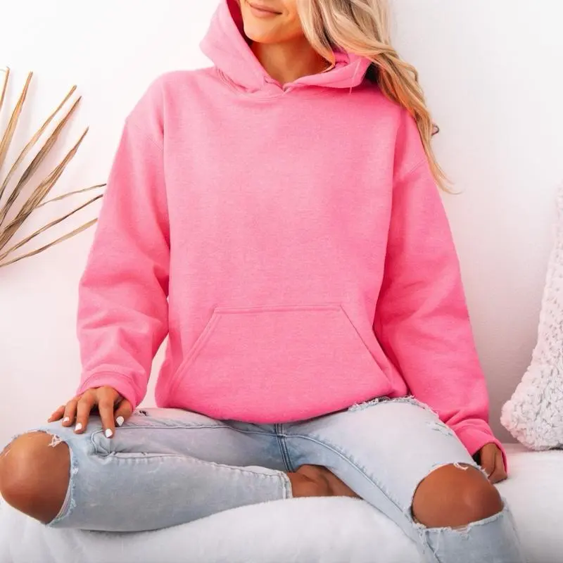 Build your own Gildan Hoodie Sweatshirt in lots of color options womenswear unisex soft love warm cozy Tops Pullover Long Sleeve Clothes Everyday Crewneck Casual Basic