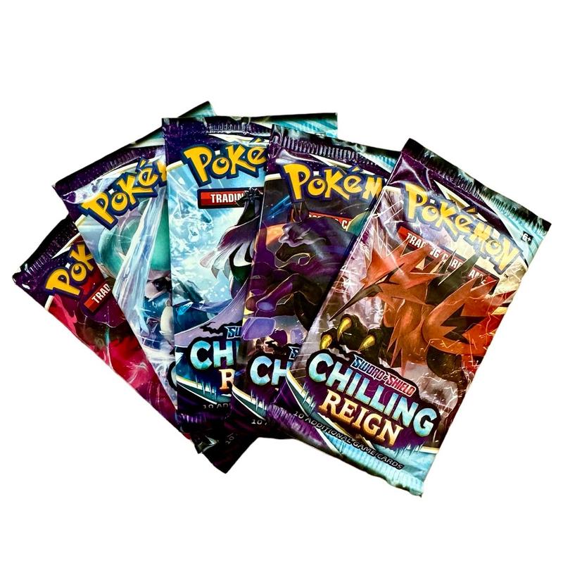 Pokemon Chilling Reign Booster Pack x 5 - Artwork chosen at random