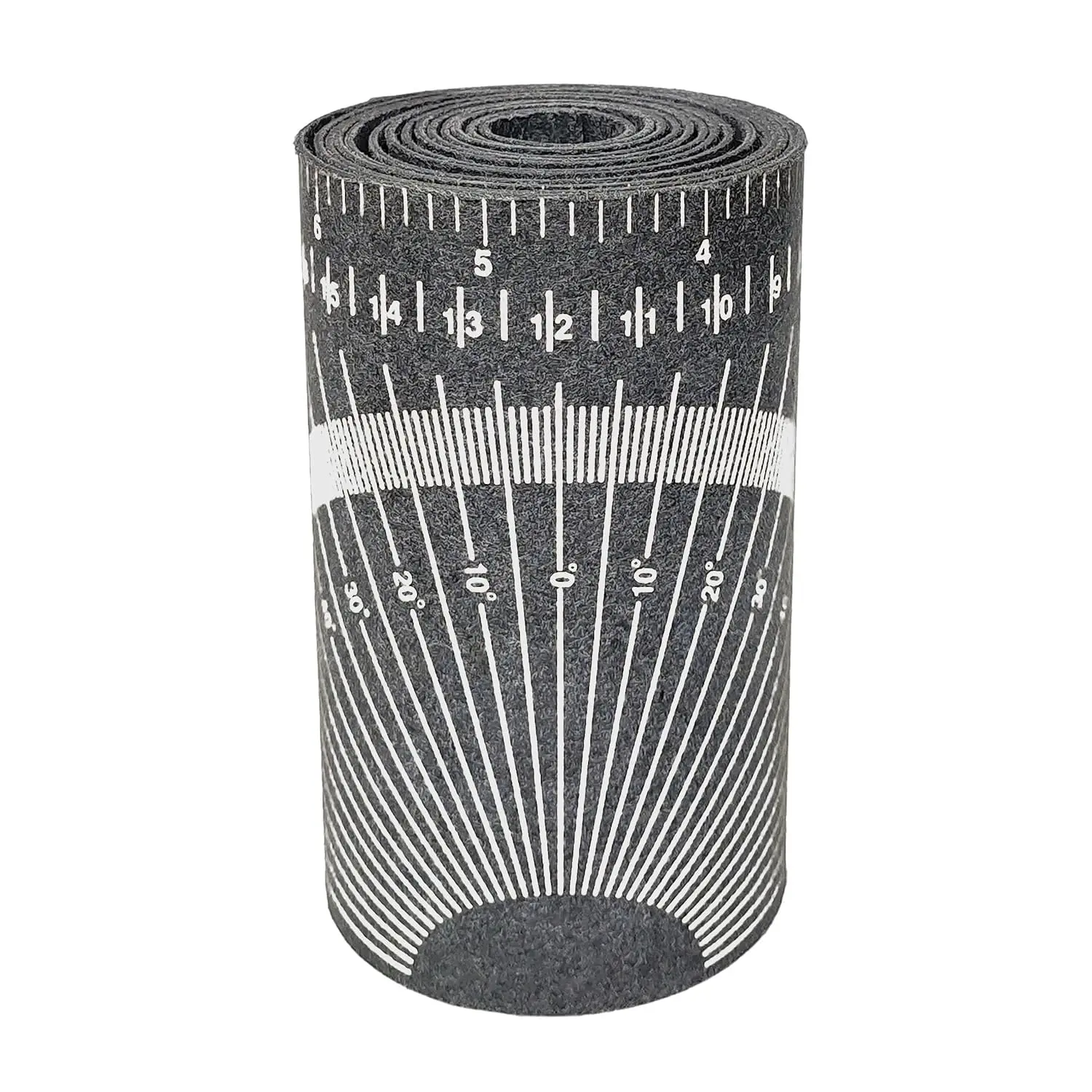 Large White Pipe Wrap-Around Tape Measure Tool for Pipefitters - Economical, Heat-Cold Resistant, Flexible Gasket, Asbestos-Free, 5"x9' with Inches Scale, All-Seasons Angle Measuring & Straight Line Marking Gauge for 6"-16" Diameter Pipes