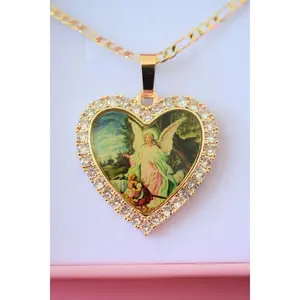 Guardian Angel Heart Necklace