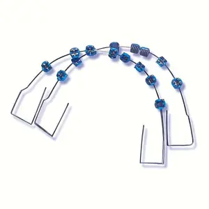 A Pair of Stylish Metal Bracket Teeth Decorations with Hooks, Fashionable Tooth Petals, Used for Modeling And Teaching Aids.Oral Stainless Steel