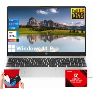 HP 15.6" 250 G10 FHD Business Laptop, Intel Core i7-1355U,Up to 64GB RAM, Up to 2TB SSD, Numeric Keypad, Webcam, Windows 11 Pro, Wi-Fi 6, Bluetooth
