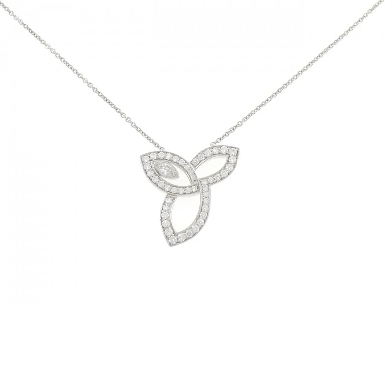 Harry Winston Lily Cluster Platinum Diamond Necklace