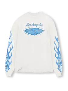 Off White - Blue Flame Long Sleeve