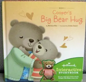 USED-Hallmark Cooper's Big Bear Hug Interactive Storybook by Melissa Woo (Hardcover)