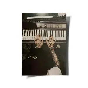 Vintage Mac Miller Piano Poster, Tribute Mac Miller Poster, Music Lovers Poster, Gift For Fans (No Frame )