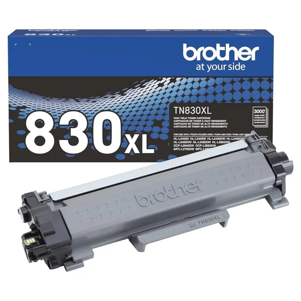 Brother TN830XL High-Yield Black Toner Cartridge - Compatible with HL-L2400D Printer