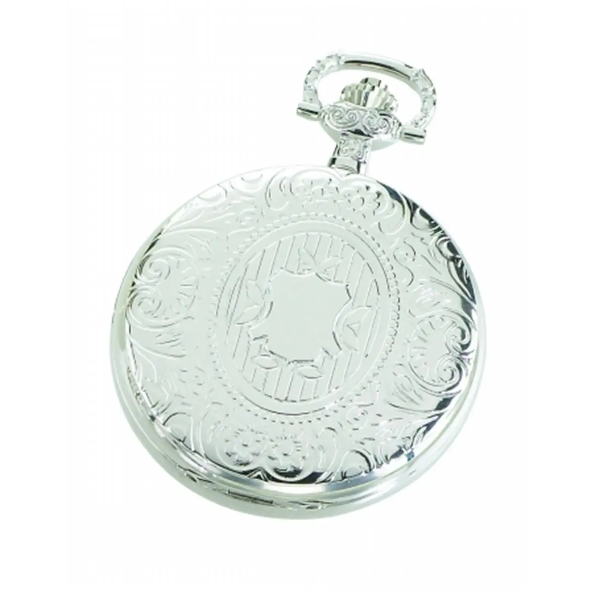 Women's Charles-Hubert-Paris 47mm Round Brass Skeleton Hunter Case Mechanical Pocket Watch, Boxed Collectible Fob Watch with Hidden Mechanism, Luxury Analog Fashion Accessory Ideal Gift