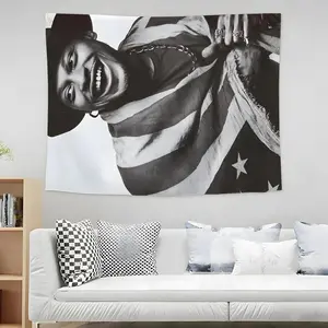Soul singer D'Angelo rip Tapestry Artistic Textile Decor Easy-Hang microfiber wall hanging creates perfect backdrops for photos or events. Ideal for living rooms, bedrooms & outdoor decor Enhances Ambiance Changeable Decor