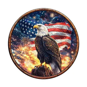 Eagle's Pride Wooden Jigsaw Puzzle for Adults and Kids Unique Shape Animal Wood Puzzles Challenging Puzzle, Family Game Creative Gifts，Laser-Cut Durable HDF Wood Puzzle