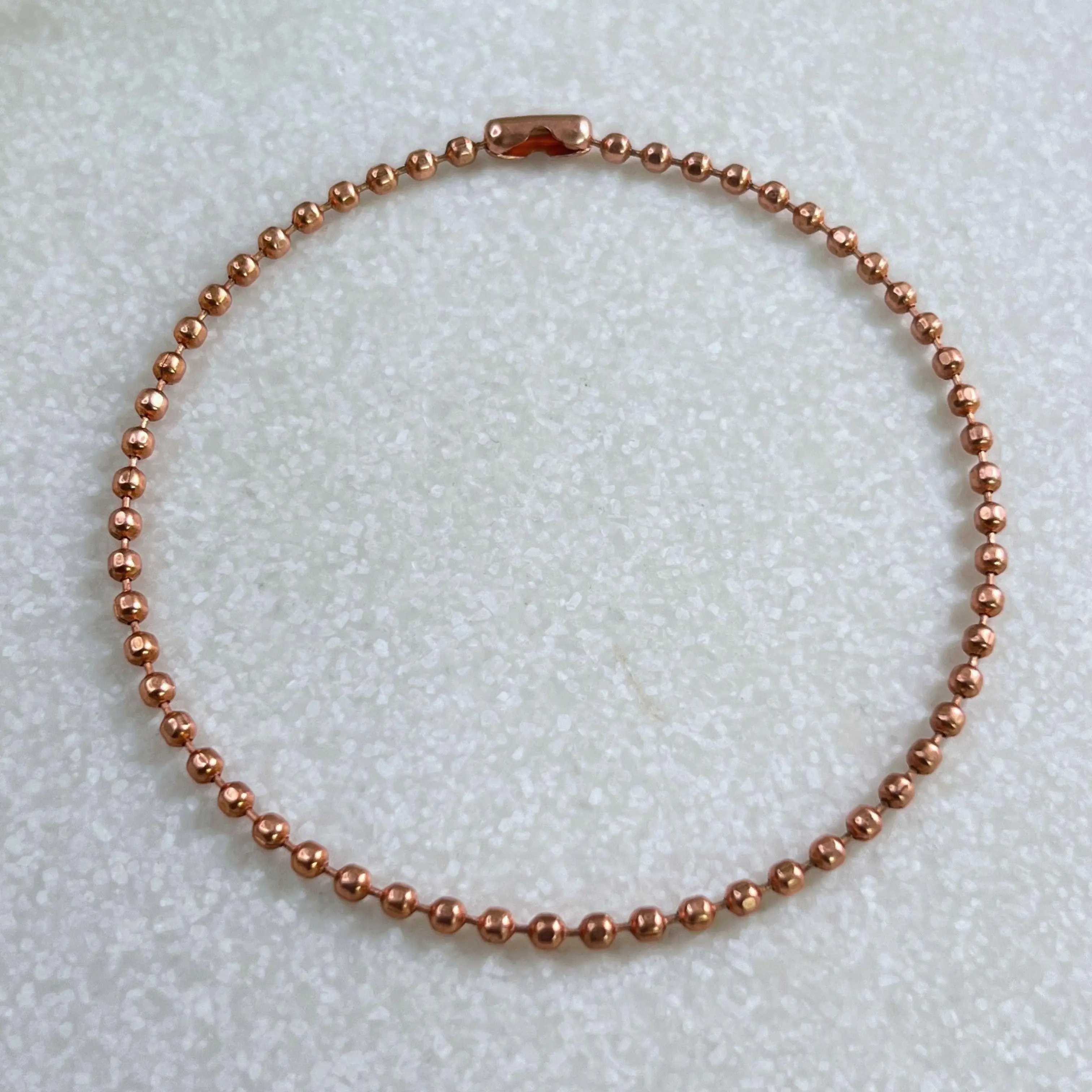 Copper Faceted Anklet - Alchemy - 8 to 13 inches Anklet Chain - Copper Body Jewelry