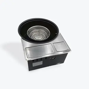 Outdoor Korean BBQ Grill Table-Friendly Design for 13-Inch Center Perfect for Backyard Gatherings Korean BBQ Specific Grill Butain Not Included