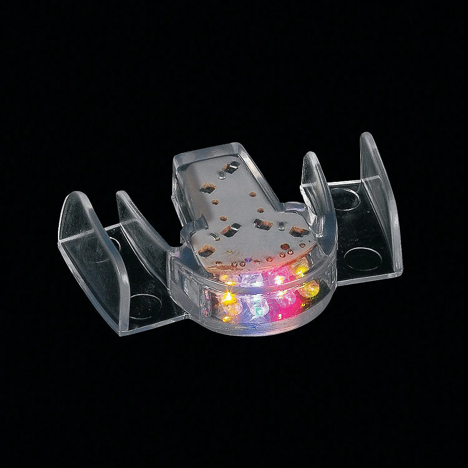 Multicolor Flash Lights Flashing Teeth Mouthpiece - BPA-Free Plastic, 12 Ct., Halloween Party Evening Accessory, Comfortable Novelty Item (Toys & Hobbies, Classic & Novelty Toys), Accessories