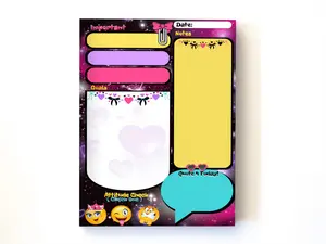 Colorful and Unique Jumbo Notepads, 5.5 x 8.5, 50 Sheets, Durable Paper, Various Designs