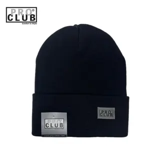 Pro club cuffed beanie small white box logo