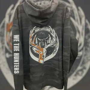 Hunters Edge Apparel Two Face We the Hunters Ultimate Deer Hunter Hoodie Unique Design Long Sleeve Casual Outdoor Sweatshirt Pullover for Men