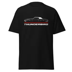 Premium T-Shirt For Thunderbird T-Bird 1968 Car Enthusiast Grandpa Dad Son Birthday Gift Men's Tee Classic Cotton