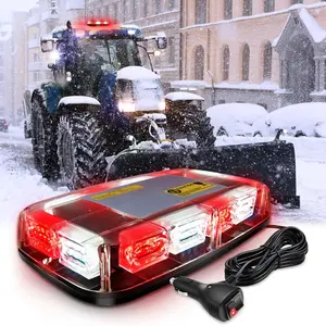 Nilight 12 Inch Roof Top Strobe Lights, 48LED Hazard Light with Magnetic Mount, Suitable for Cars, Trucks, Tractors, and Snow Plows Vehicle Automotive