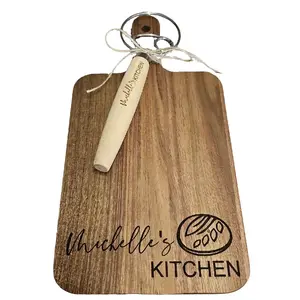 Personalized Cutting Board & Sourdough Whisk - Unique Design for Chopping and Kitchen Use