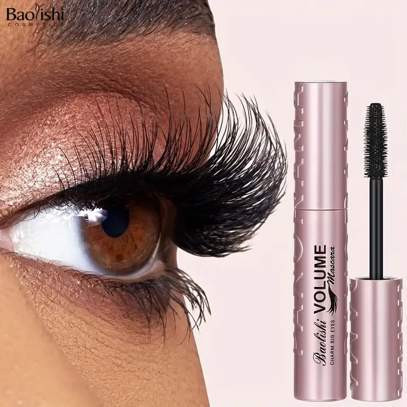 Ultra-Black Waterproof Voluminous Lengthening Beauty Mascara - Single Item Makeup, Long-lasting, Smudge-proof, Multiple Coats Friendly, Day/Night Use, Universal Fit, Any Occasion, Suitable for All Skin Types, Voluminous Lengthening Mascara, Smudgeproof, F