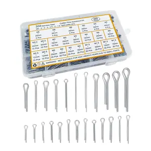 290 Pcs 24 Sizes Cotter Pin Assortment Kit - 304 Stainless Small Cotter Pin Set for Automotive Trailer Hitch Lawn Mower