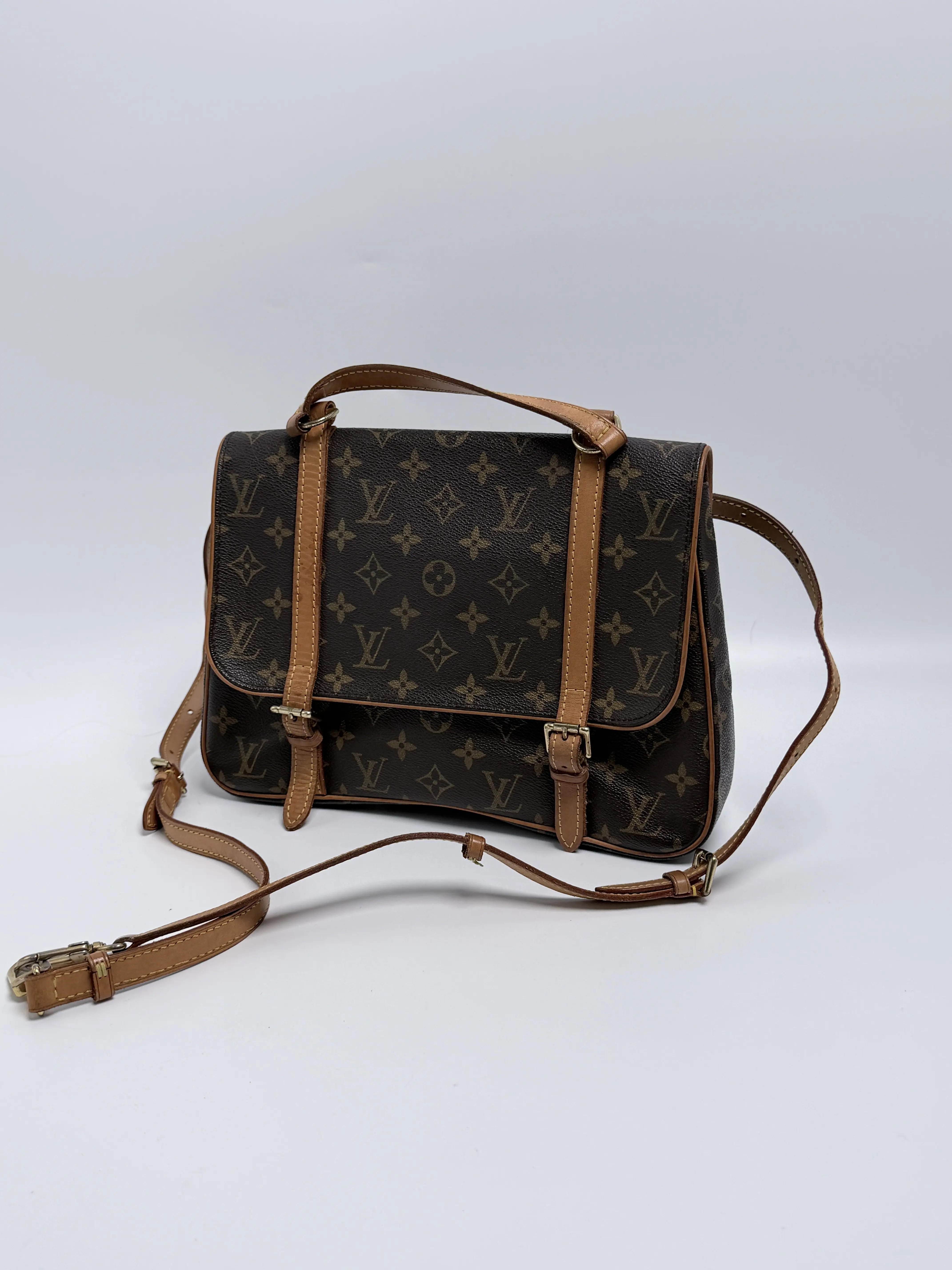 Pre-owned Louis Vuitton Canvas Shoulder Bags Monogram Marelle Sac à Dos Convertible Crossbody Bag Backpack Shoulder Handbag BIN004LV
